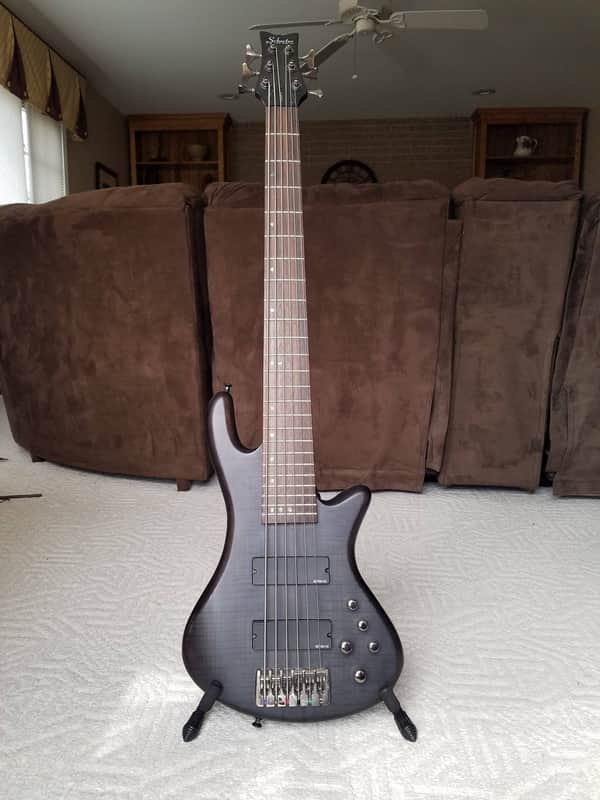 Schecter Stiletto Studio-6 Active 6-String Bass See-Thru Black