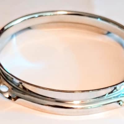 UNMARKED BATTER DRUM HOOP 6"/4L CHROME -FREE SHIP TO C-USA! image 2