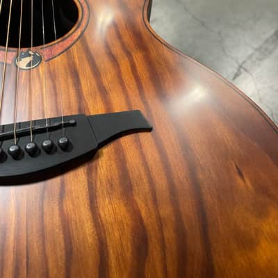 LAG SAUVAGE-ACE Sauvage Auditorium Cutaway Acoustic Electric w/Hybrid Gigbag, Eco-friendly design - B STOCK image 12