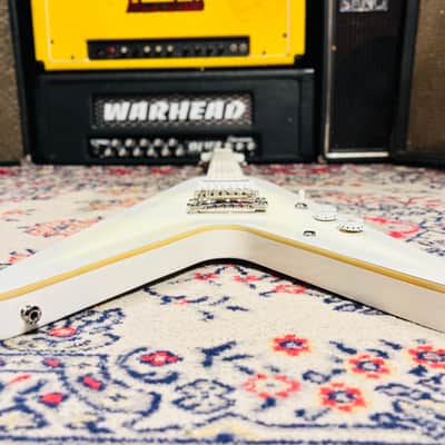 2016 Epiphone Brendon Small Signature "Snow Falcon" Flying V Dethklok Metalocalypse - Snow Burst - Limited Edition w/ Original Soft Case image 11