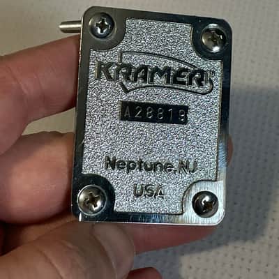 1980's Japan Kramer Focus 1000 Series Chrome A Series Neptune, NJ Overseas Neckplate image 2
