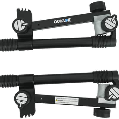 Quik Lok QLX-3 2nd Tier Add-On for Keyboard X Stand w/30mm Steel Tubing - Black image 2