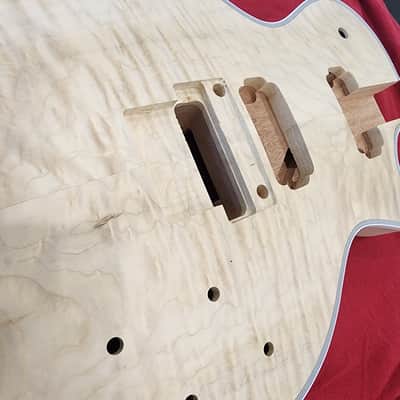 Brio LP-Style 5/8" thick Flame Maple Top, Mahogany Body & Neck Floyd Rose image 14