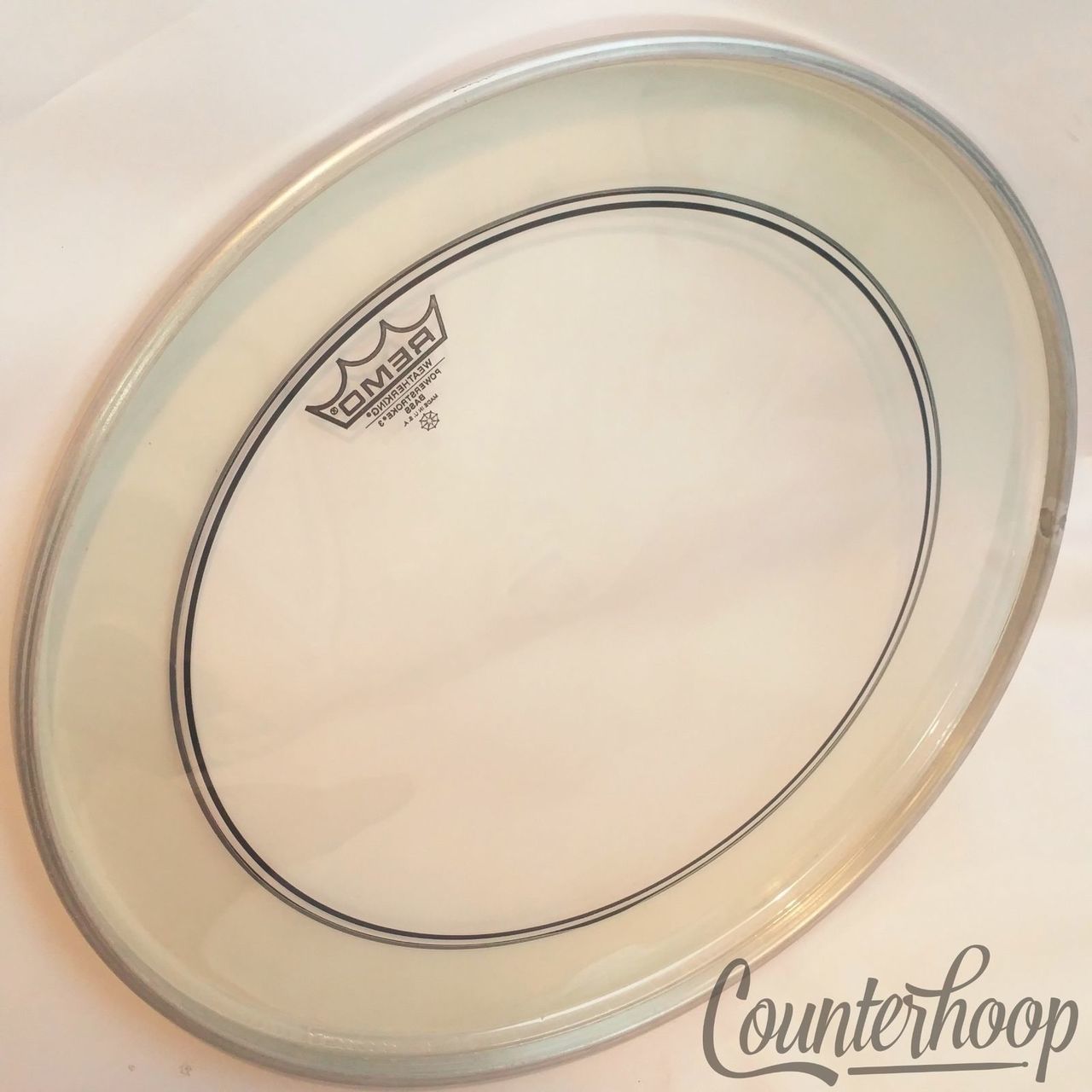 Remo 20" Powerstroke 3 Bass Drum Head Weatherking Made In USA Batter Excellent* — main photograph