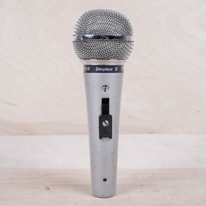 Shure Unisphere B 588SB Dynamic Microphone 1970s Silver Vintage Mic image 1