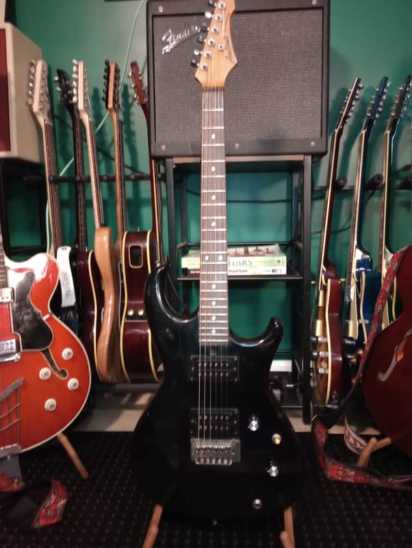 *RESTORED* Vintage MIJ Aria Pro II RS Stray Cat HH with coil split 1980s - Black image 1