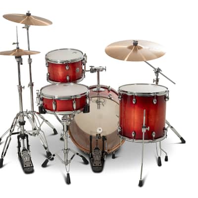 Gretsch Catalina Club Fusion Drum Kit Shell Pack, Gloss Crimson Burst image 4