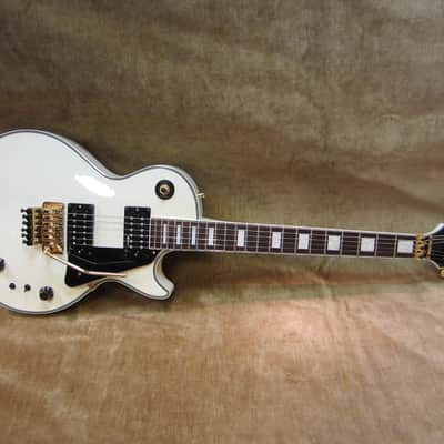Burny Les Paul Custom RLC-85S Ivory w/ Sustainer Floyd Rose Axcess