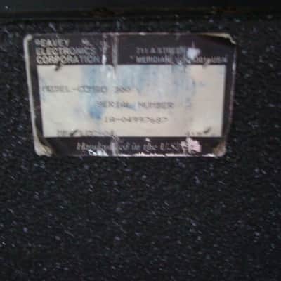 Peavey Combo 300 bass or guitar amp 1989 Black image 10
