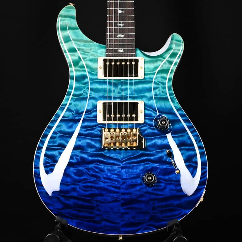 PRS Custom 24 Wood Library w/ 10-Top, Brazilian Rosewood, & 58/15 LT Pickups- Blue Fade 2026 (0423893) image 1