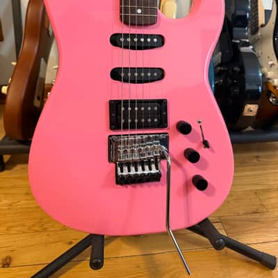 Squier Contemporary Stratocaster HSS with Floyd Rose 1989 - 1990 - Flash Pink image 2
