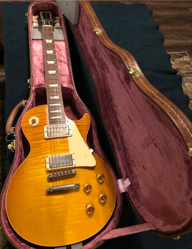 Gibson  Custom Shop Historic '58 Les Paul Standard VOS Honey Lemon 2019 Honey Lemon image 1