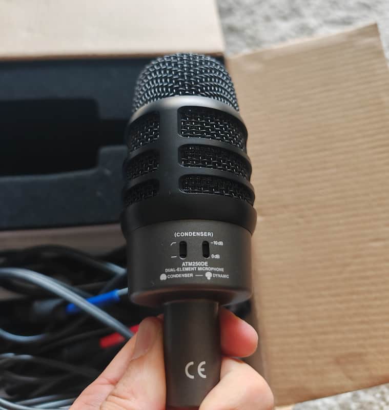 Audio-Technica ATM250DE Dual Element Microphone 2010s - Black image 1