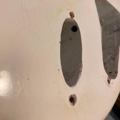 Fender Stratocaster 1961 Body Olympic White Refin image 12