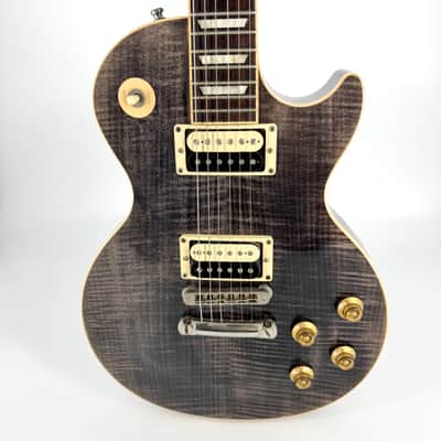 2005 Gibson Les Paul Standard Plus – Trans Black image 3