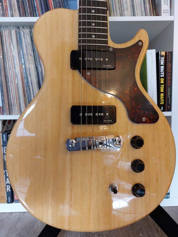 Hamer Monaco Korina electric guitar P90 2020 - Natural image 1