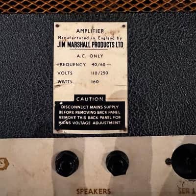 Marshall 1966  JTM 45 no reissue Echter Alter Marshallamp VINTAGE 1966 - schwarz image 6