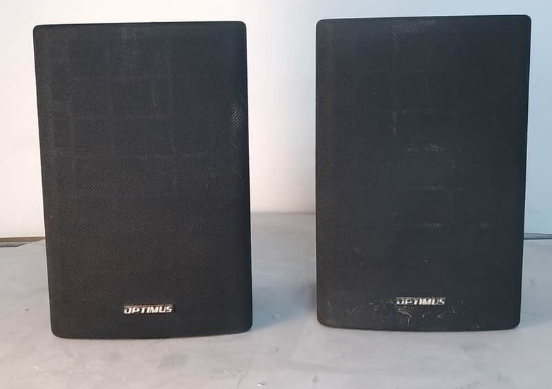 Optimus Pro X77 Bookshelf Speakers Pair Vintage HiFi Home Audio Stereo 8 Ohm image 1