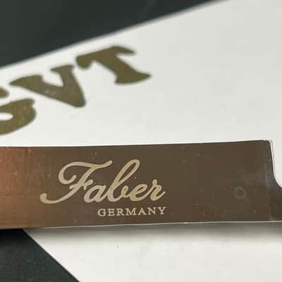 Faber RH Vintage Spec ALU Compensated Wraparound Tailpiece, Nickel, gloss, Intonation Bar: Brass image 6