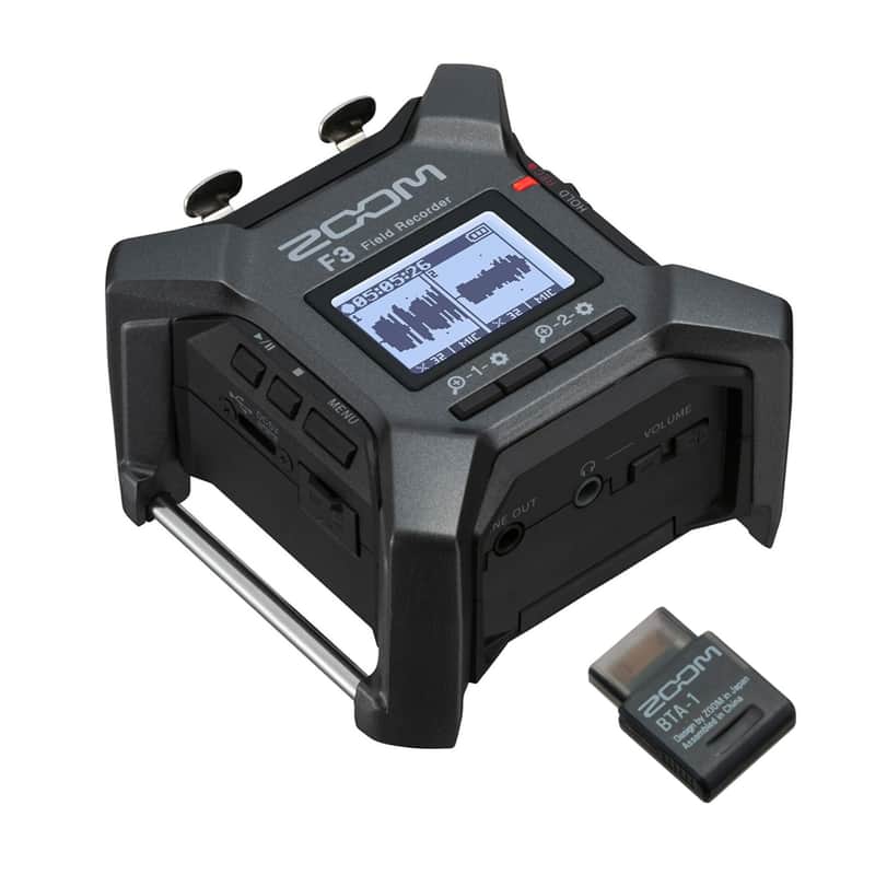 Zoom F3 Digital Multitrack Field Recorder with ZBTA1-ZOOM Bluetooth Adapter image 1