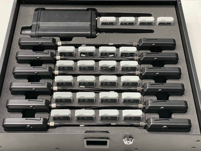 Custom Foam Insert for Rack Drawer fits 12 Shure ADXR Axient Digital PSM IEM Wireless In-Ear Bodypacks and AD610 ShowLink Access Point image 1