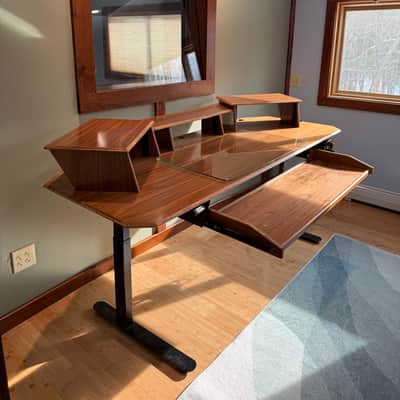 Sound Design Studios Custom Standing Studio Desk – 9U Rack Space + 46” Keyboard Tray – Hudson Valley, NY image 4