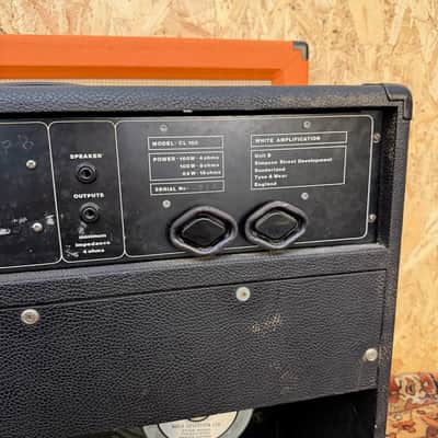 Vintage 1970s White Chorus 160 CL160 Tour Range 2x12 Amplifier Combo w/ G12-80 image 9