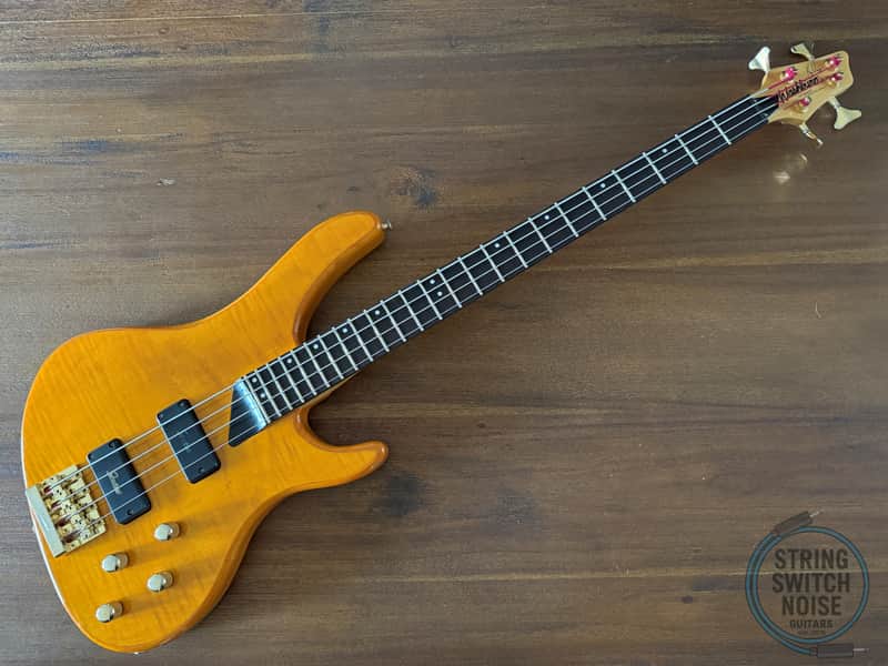 Washburn KW-1250 Bass, Kip Winger SIGNATURE MODEL, Flame Natural