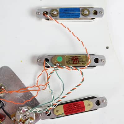 1993 Vintage Fender Stratocaster Plus Deluxe Loaded PICKGUARD Lace Sensor Pickups TBX Tone USA Strat 1990s image 9