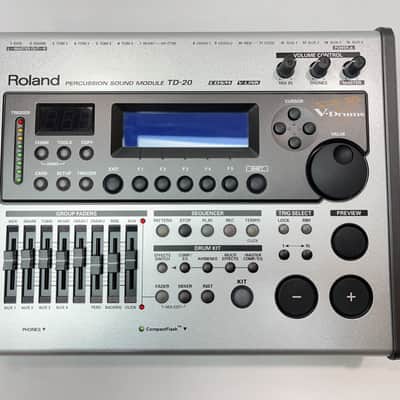 Roland TD-20 Electric Drum Brain Module V-Drum TD20 - NEW BLUE LCD SCREEN !!! image 9