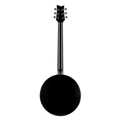 Ortega Guitars OBJE356-SBK-L Raven Series LH 6-String A/E Banjo - Black image 8