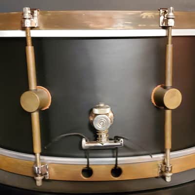 A&F Drum Co. Club Maple 6.5"x14" Snare Drum - Steam Bent Single Ply Maple Matte Black VIDEO !!! image 4