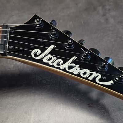 Jackson DINKY DK2 MIJ PRO SERIES Japan Translucent Black AAA Flame Top String-Through MJ Japanese Super Strat HH 2 USA Seymour Duncan Humbucker Fender Era image 3