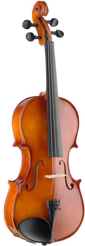 STAGG 15" Handcrafted Solid Maple Viola with Spruce Top and Shaped Soft Case image 1