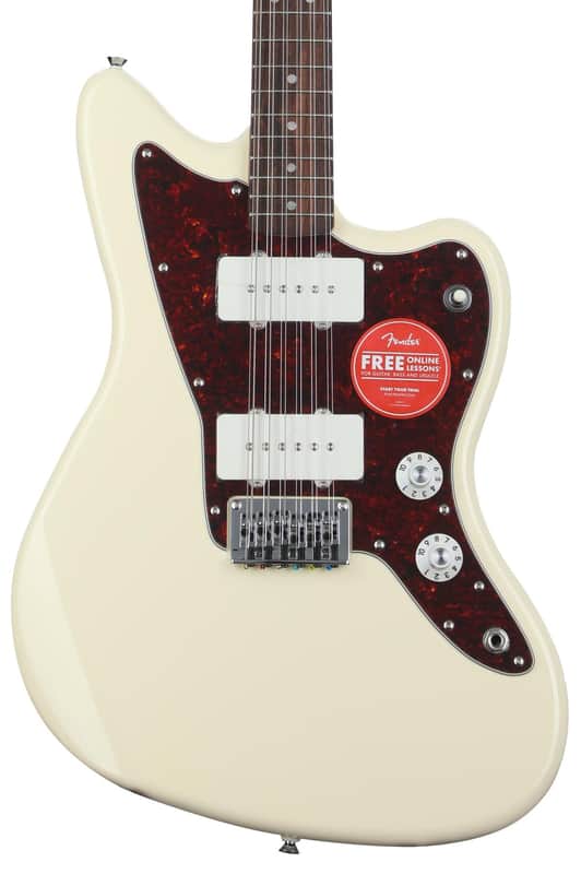 Squier Paranormal Jazzmaster XII 12-string Electric Guitar - Olympic White image 1