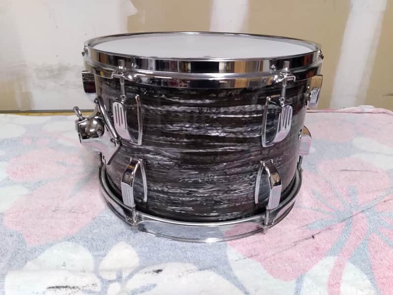 Rogers 12" R-360 tom  1968 Black Oyster/Strata image 1
