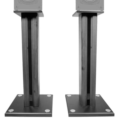Pair 26" Bookshelf Speaker Stands For Dayton Audio B452 4.5" Bookshelf Speakers image 1