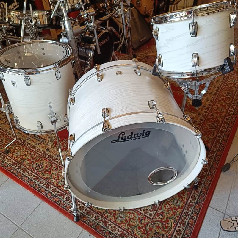 Ludwig Keystone X USA 24"x16" 13"x9" 16"x16" Snow White image 1