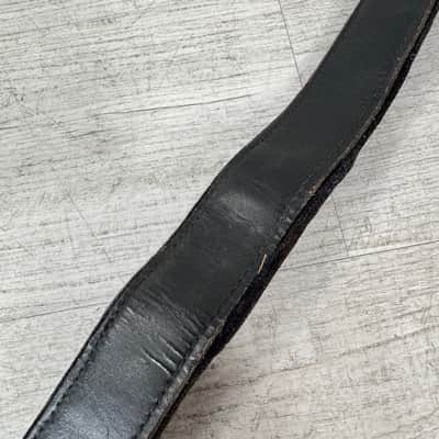Gretsch Vintage Leather Guitar Strap - Black image 6