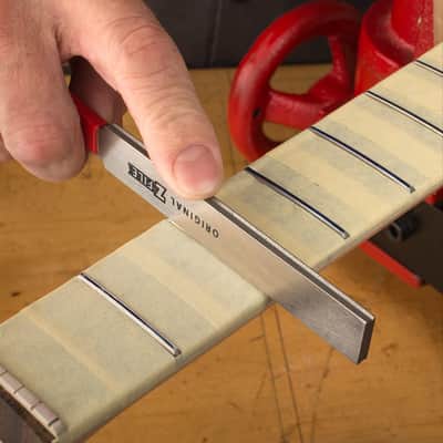 StewMac Z-File Guitar Fret Crowning File, Safe Edge Z-File - Fast Cutting 300-grit Diamond Abrasive image 2