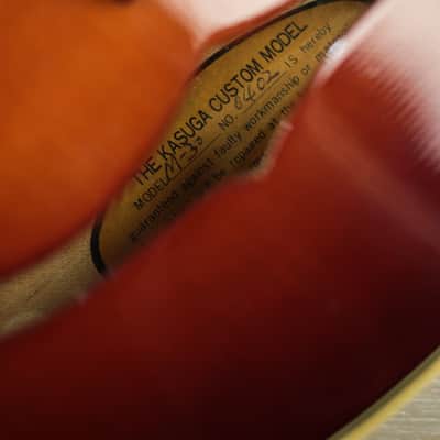 The Kasuga M-30 Custom 1970s Sunburst Mandolin image 9