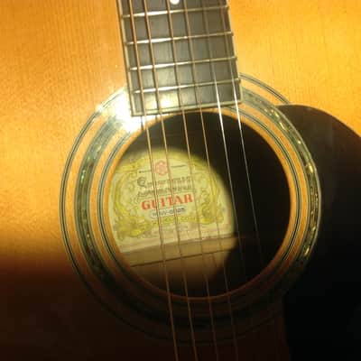 Suzuki Acoustic Guitar Made In Japan 3 Piece Back W-5025 70s image 11