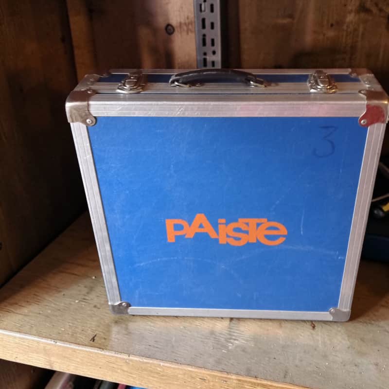 Paiste Vintage flying cymbals case 20" 80s - Blue 🔵 & Orange 🧡 image 1