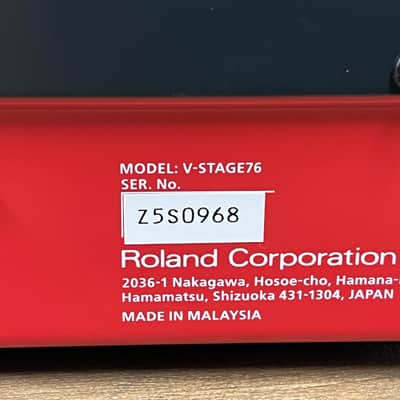 Roland V Stage 76 Keyboard; Serial No: Z5S0968 | Second Hand image 14