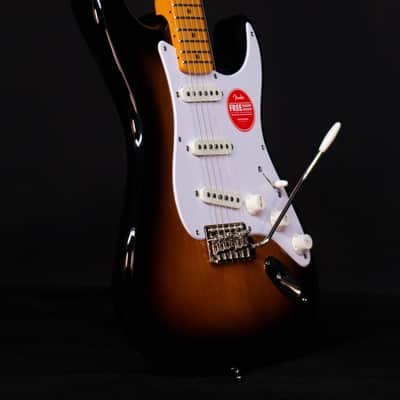 Squier Classic Vibe '50s Stratocaster, Maple FB, 2-Color Sunburst image 4