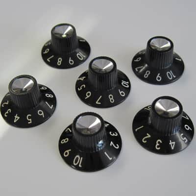 Fender USA Vintage 1-10 Blackface Silverface Amp Knobs 0990930000 image 2