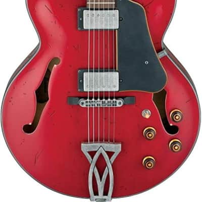 Ibanez AFV10A Artcore Vintage Series Transparent Cherry Red Low Gloss image 1