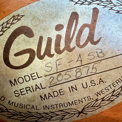 Guild SF-4 Starfire IV 1979 - Sunburst original vintage USA image 8