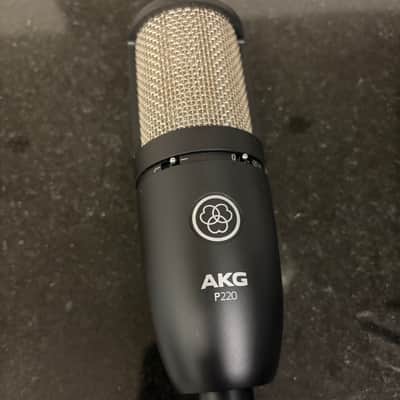[In Box] AKG P220 Large Diaphragm Cardioid Condenser Microphone 2010s - Black image 2