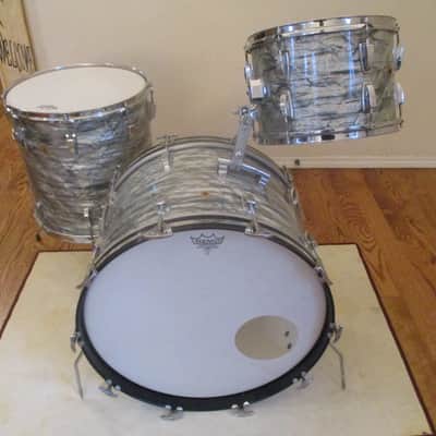 Vintage Ludwig Super Drums, Sky Blue Pearl, Date Stamped 1967 - Outstanding! image 1